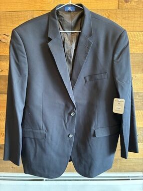 George Men's Navy Two-Button Sport Coat Blazer
